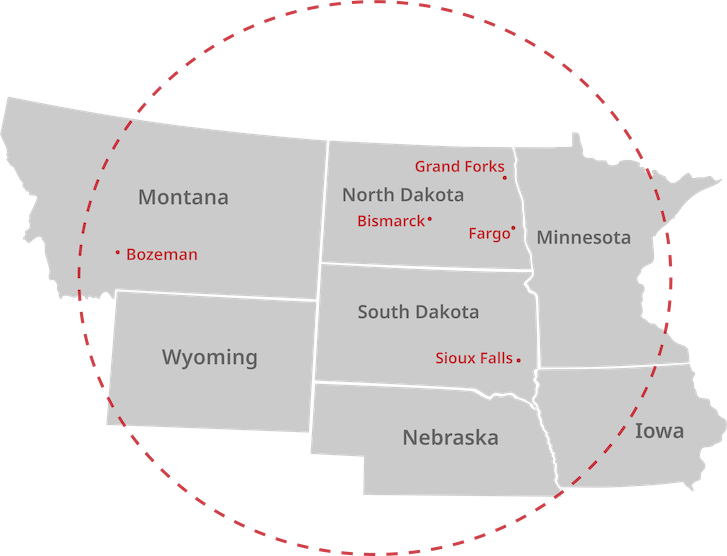 Cullen Service Area Map